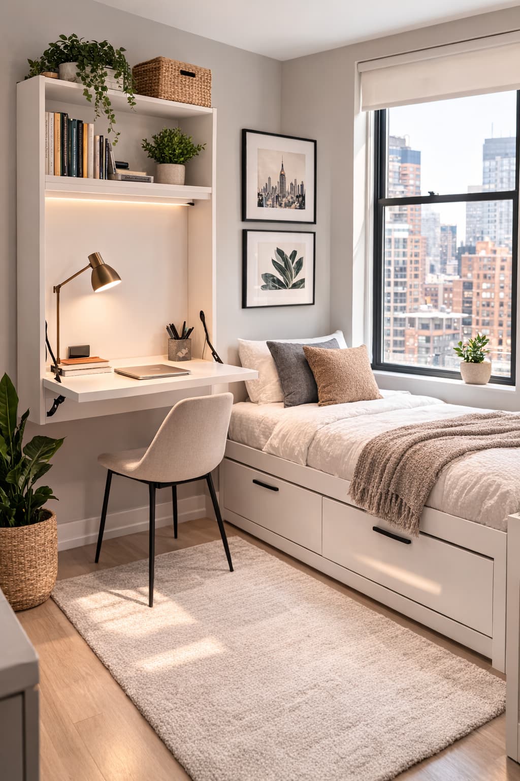Fold-Down Murphy Desk