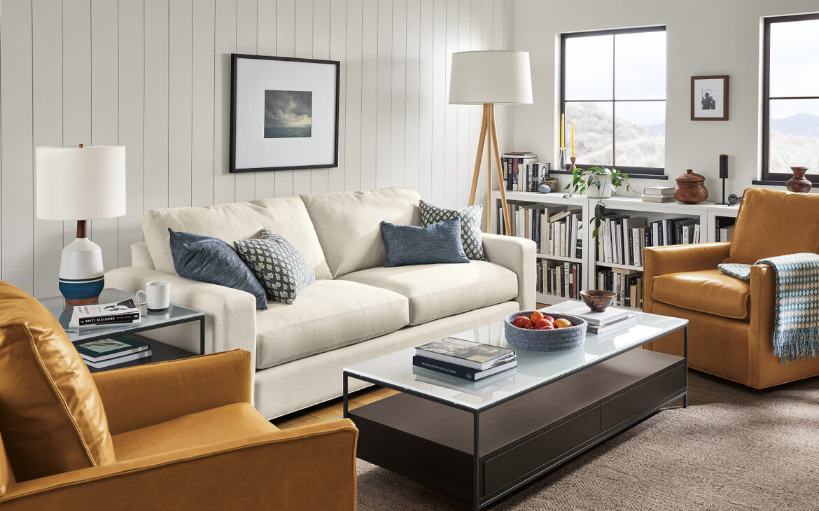 best couch material comparison: fabric versus leather sofa