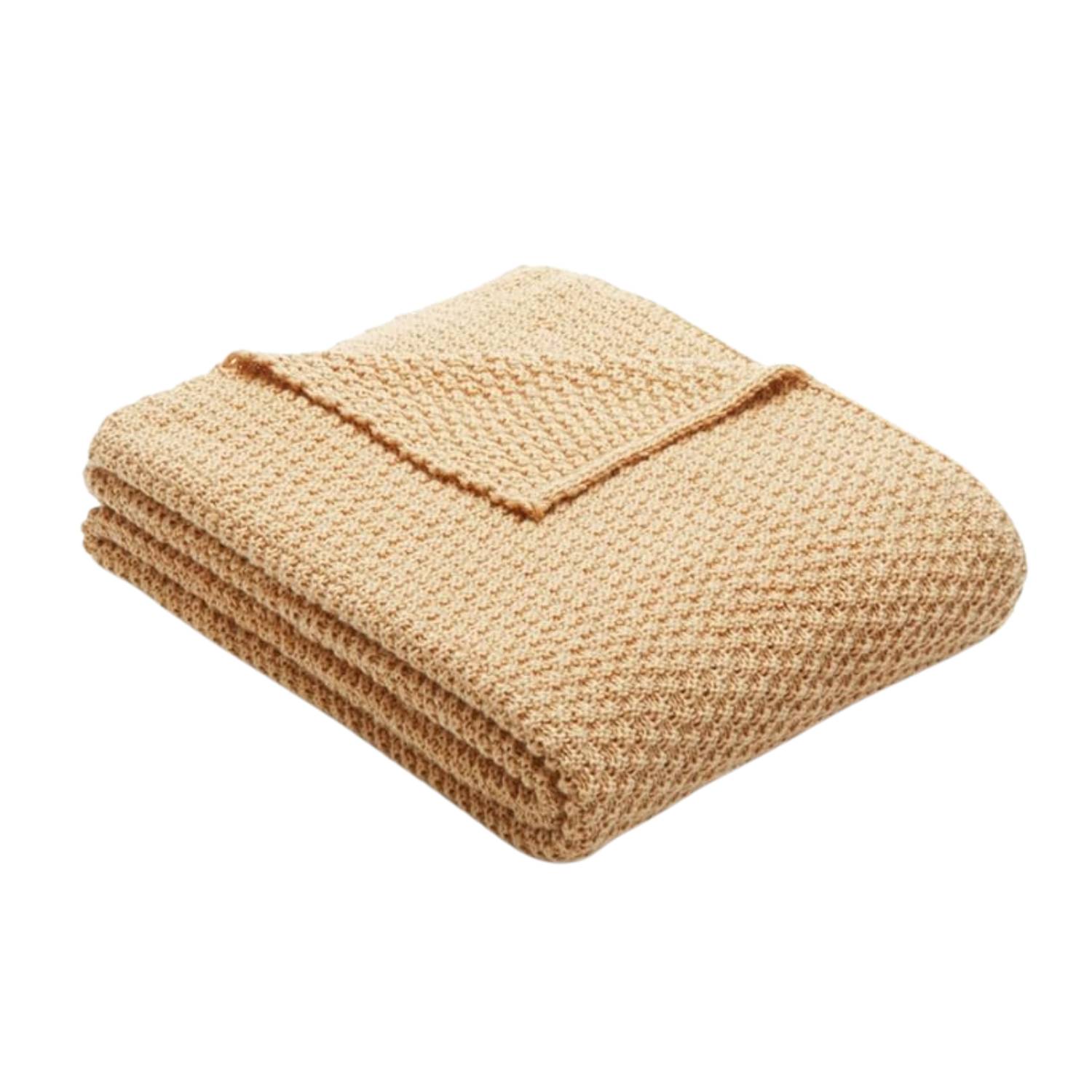 Amazon Basics Chunky Cable Knit Throw Blanket amazon dupe for Pottery Barn Throw