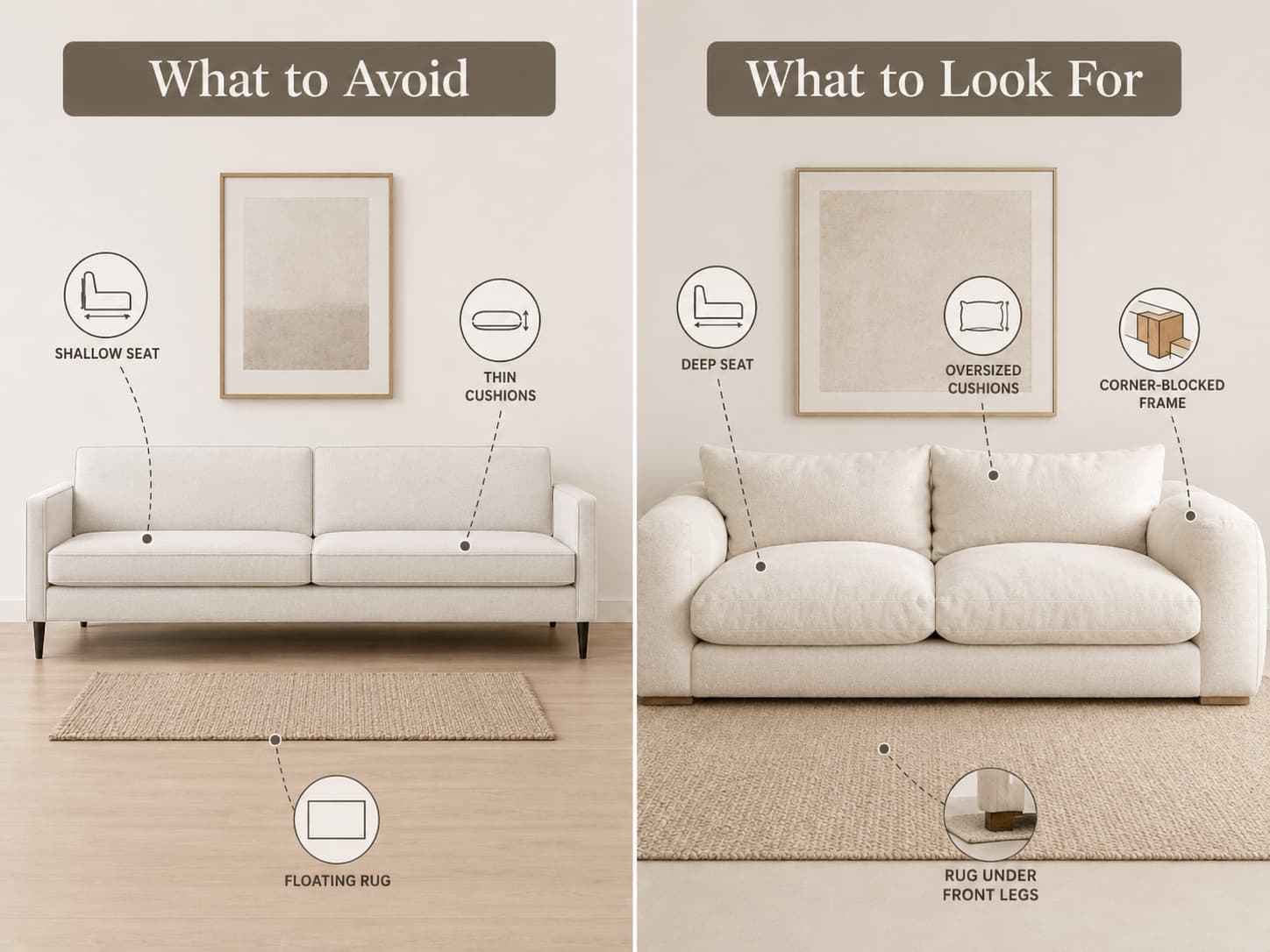 What to Avoid When Shopping for a Cloud Couch Dupe
