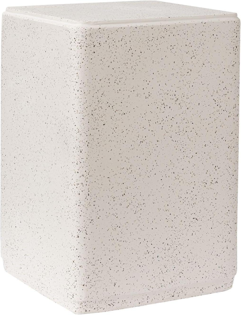 COSIEST 20" Outdoor faux travertine side table, Amazon dupe for CB2 travertine side table