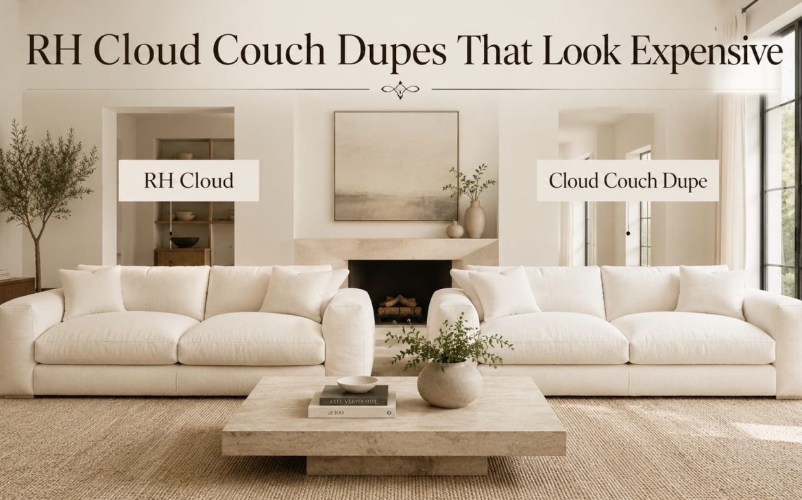 RH Cloud couch dupes comparison at every price point