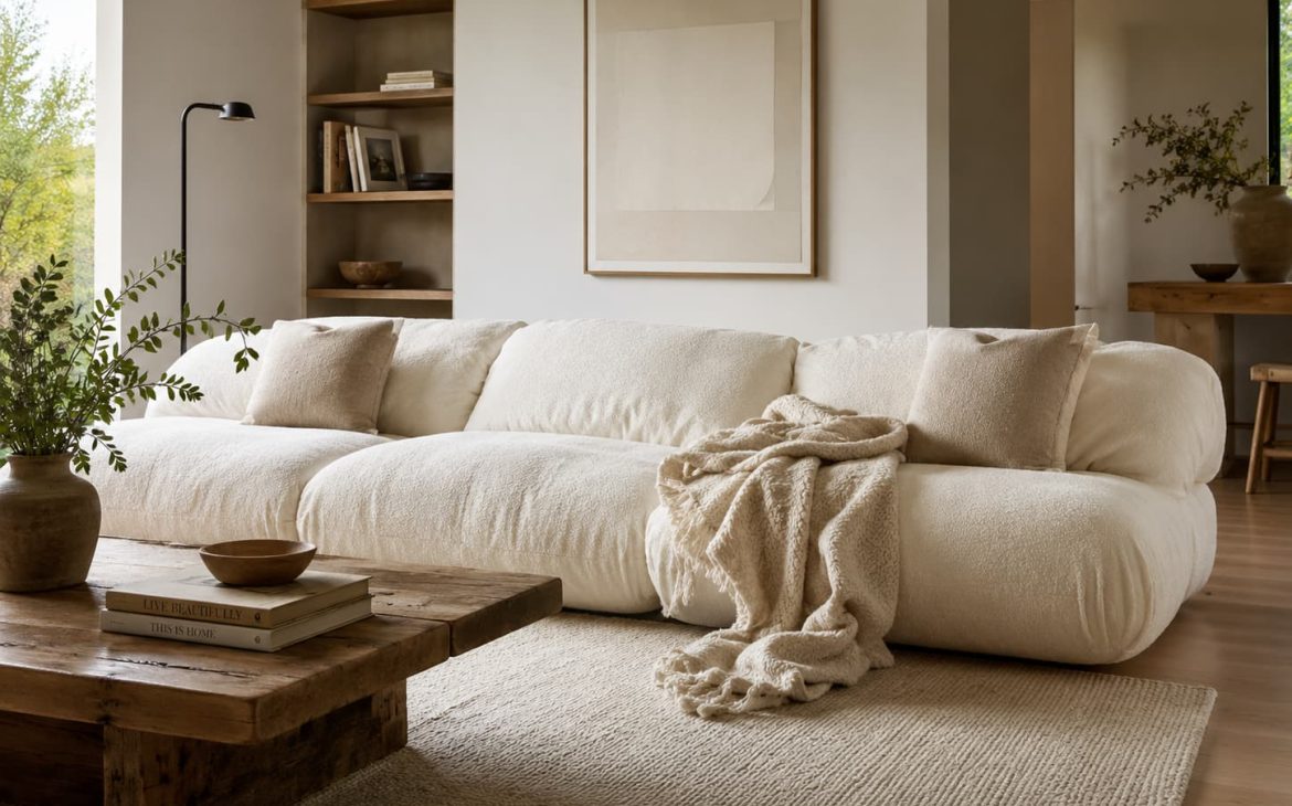 styling a cloud couch dupe living room