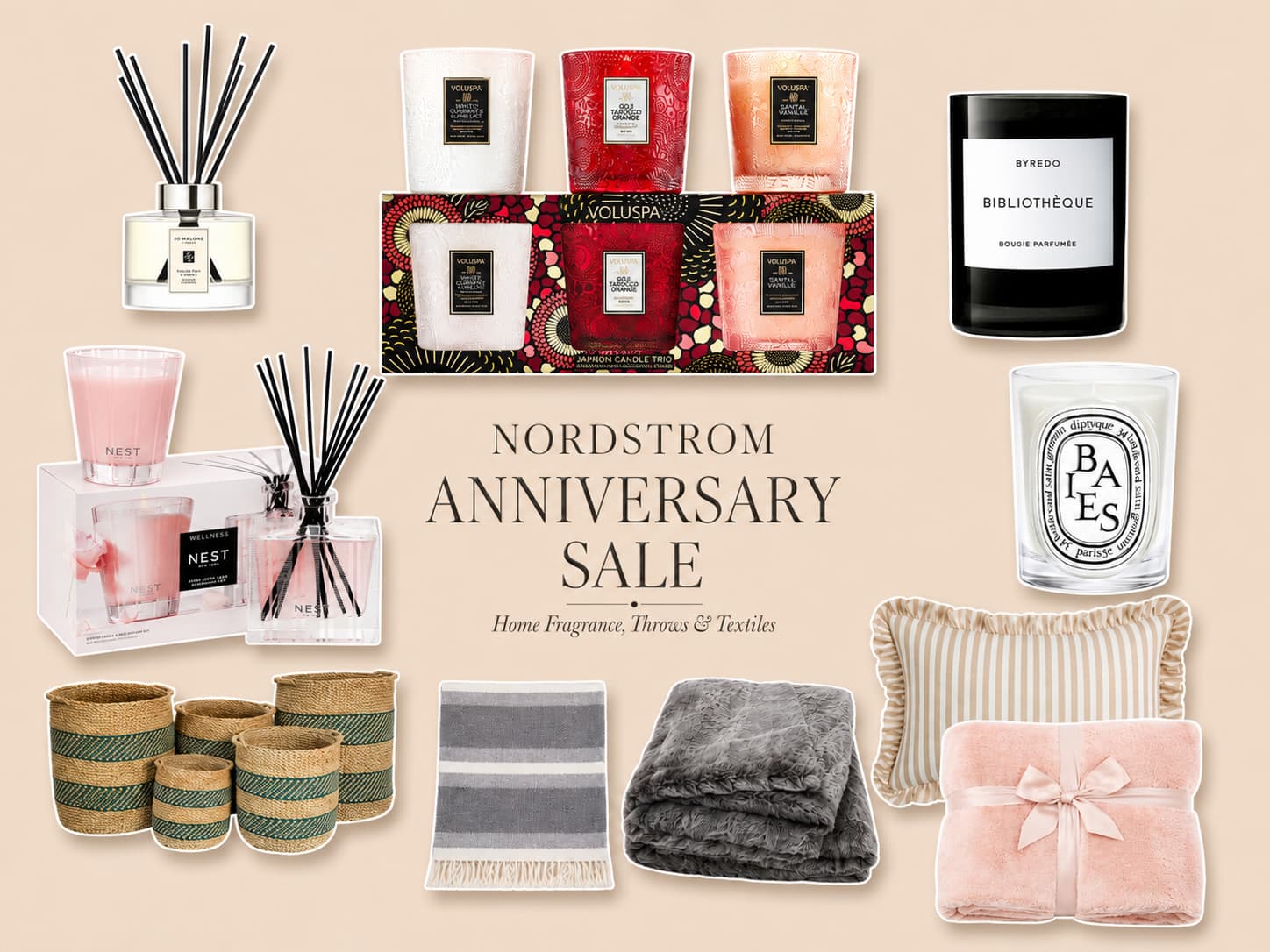 Nordstrom Anniversary Sale Throws and Candles