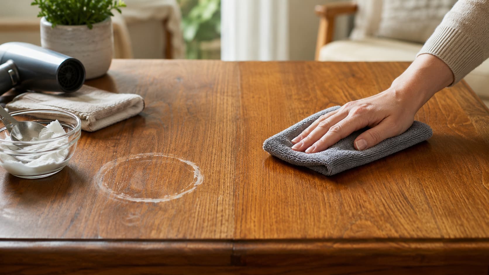 How to Remove a Water Ring from a Wood Table: 6 Proven Fixes