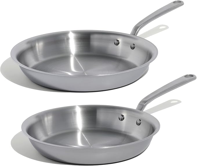 Made In Cookware - 2-Piece Stainless Clad Frying Pan Set