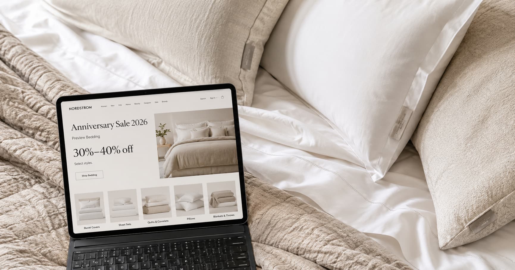 nordstrom anniversary sale bedding luxury brands parachute 2026